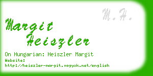 margit heiszler business card